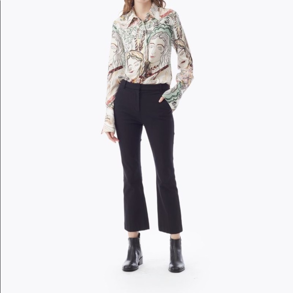 3X1 Phillip Lim Cropped Flared Trouser size 8